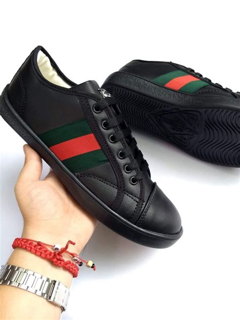 gucci tenis negros|tenis de gucci para hombre.